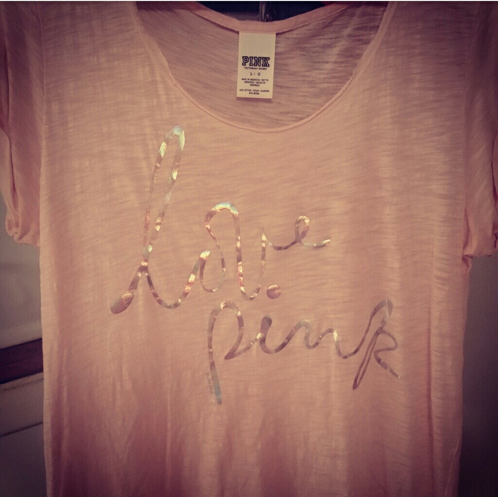 Victoria's Secret Pink Short Sleeve Shirt